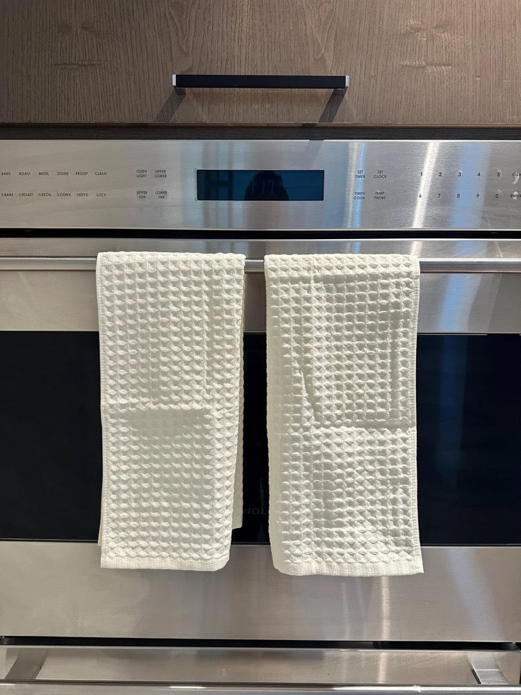 Waffle Kitchen Towels – 2 Piece Textured Dish Towel Set