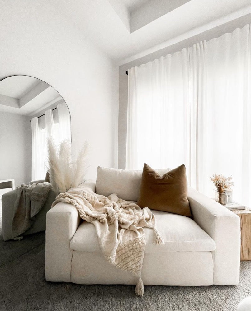 Handmade Boho Throw Blanket, Shag Diamond Pattern, Tassel Corners