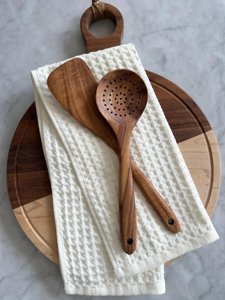 Waffle Kitchen Towels – 2 Piece Textured Dish Towel Set